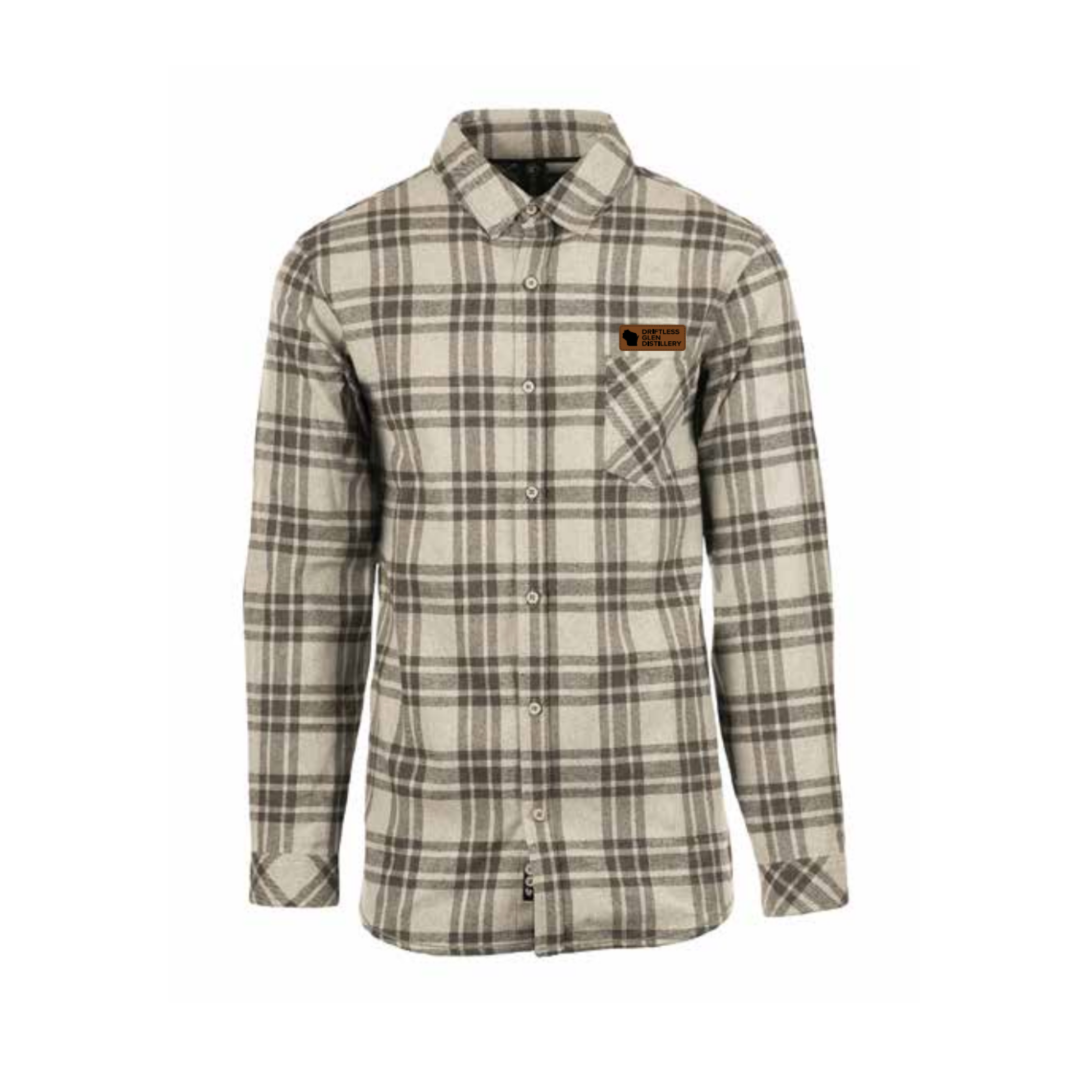 Gray Flannel with Leather Patch