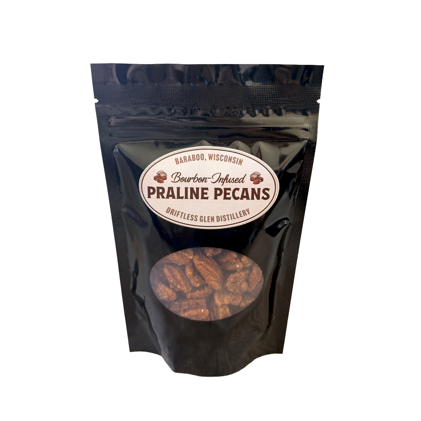 Bourbon-Infused Praline Pecans