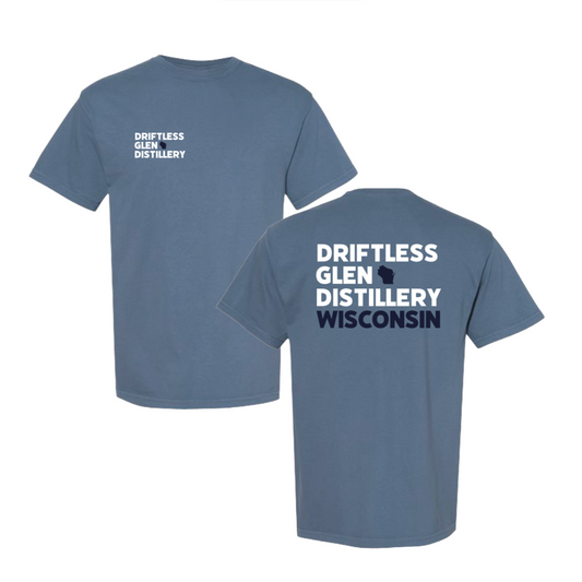 Blue WI Block T-Shirt