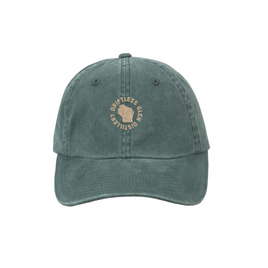 Green Hat w/ Tan WI Logo