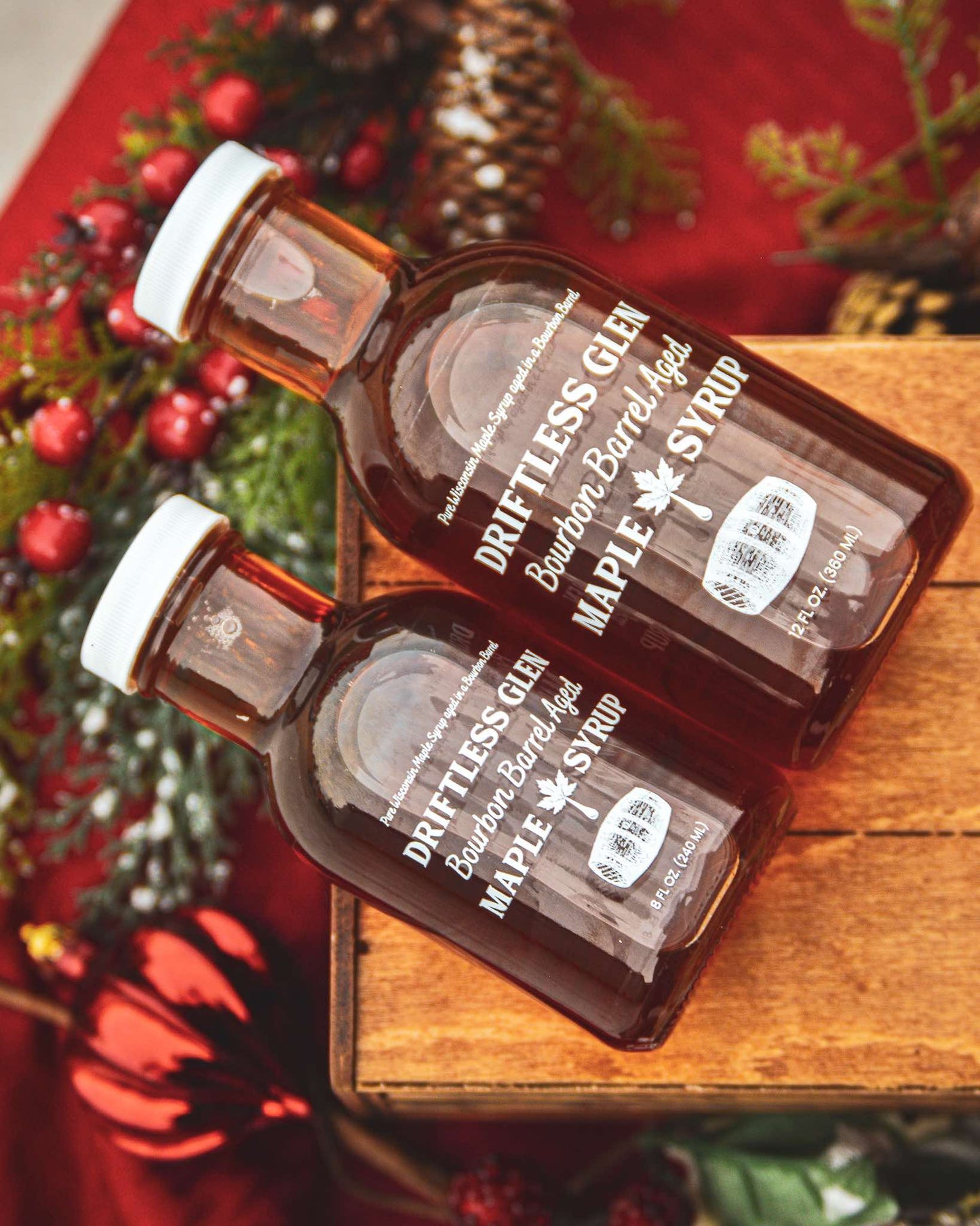 12 oz Bourbon Barrel Aged Maple Syrup
