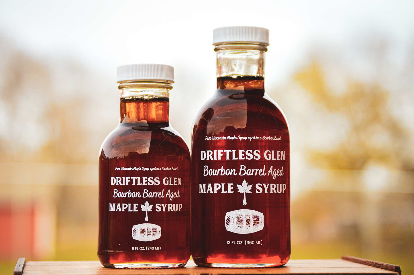 12 oz Bourbon Barrel Aged Maple Syrup