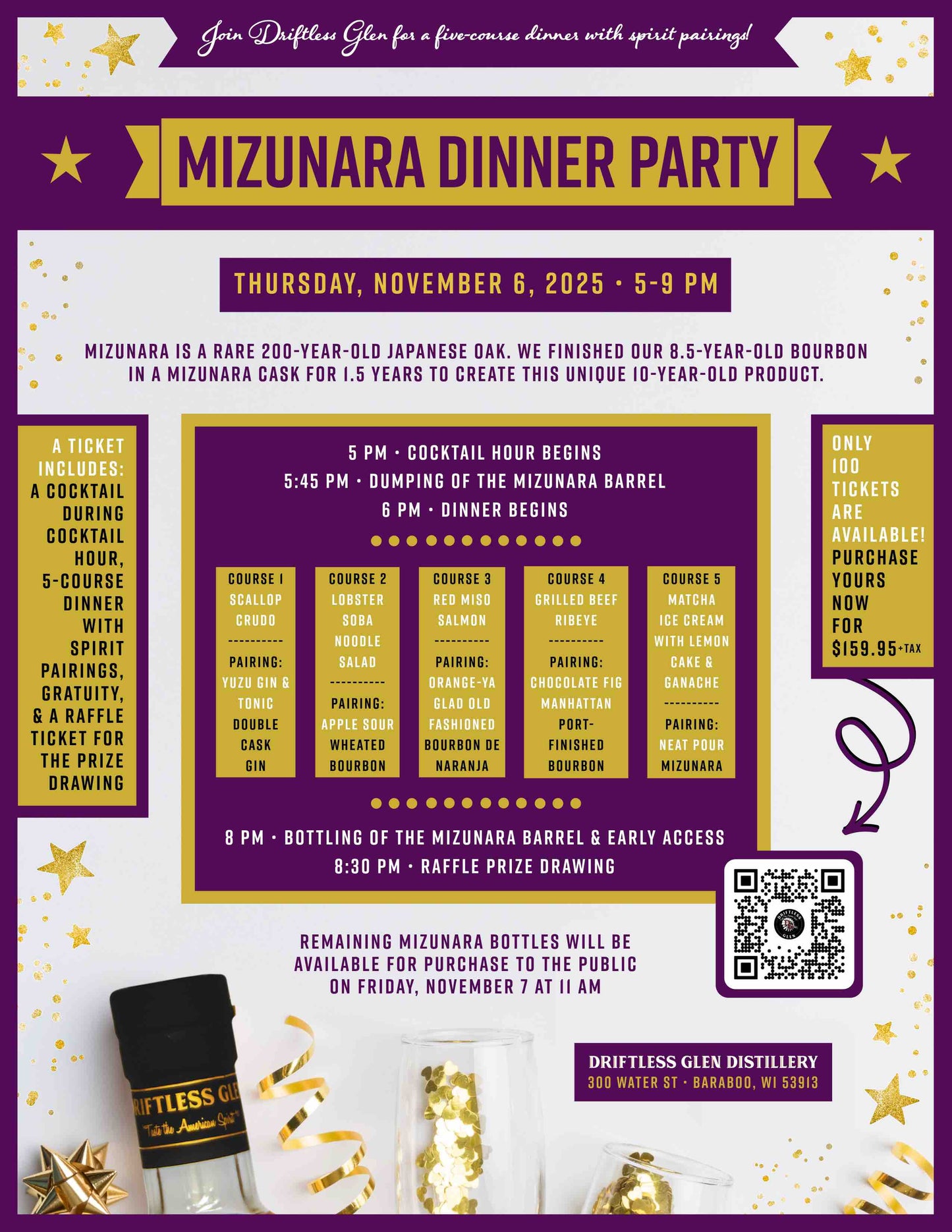 Ticket for Mizunara Dinner Party