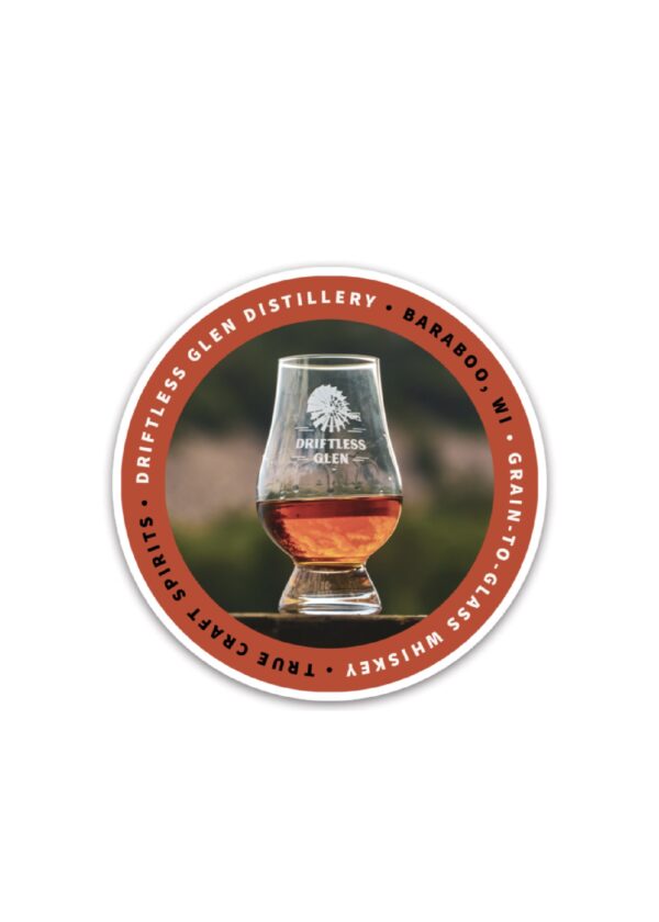 Orange Circle Sticker