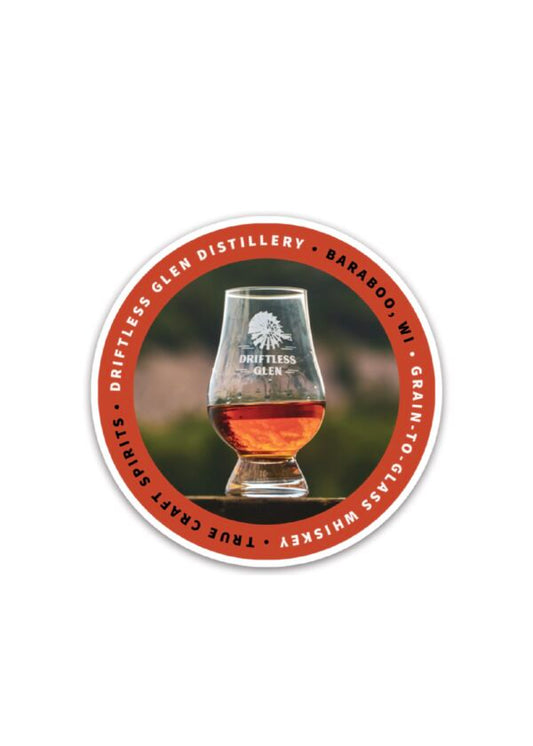 Orange Circle Sticker