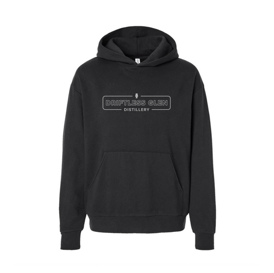 Black & Silver Embroidered Hoodie